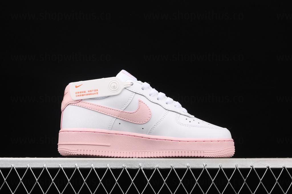 NikeAir Force 1 AF1 Low - White/Pink Foam
