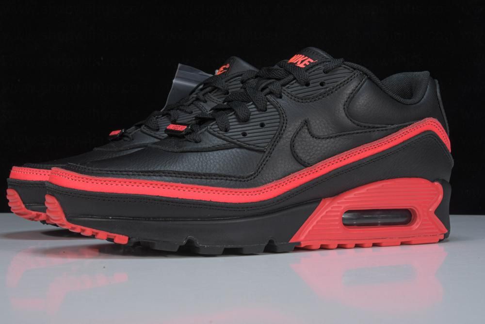 NikeUnisex Air Max 90 Undefeated - Black Solar Red