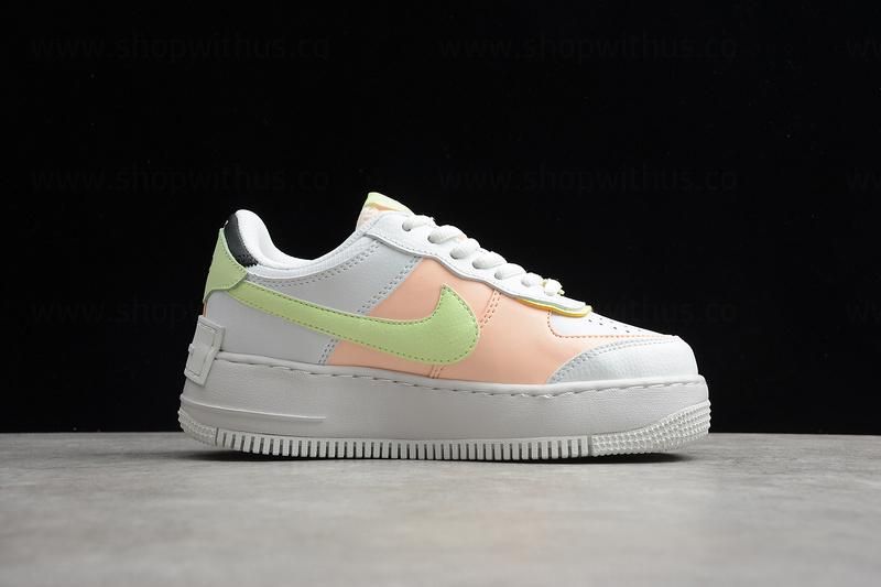 NikeUnisex Air Force 1 AF1 Shadow - White/Crimson Tint