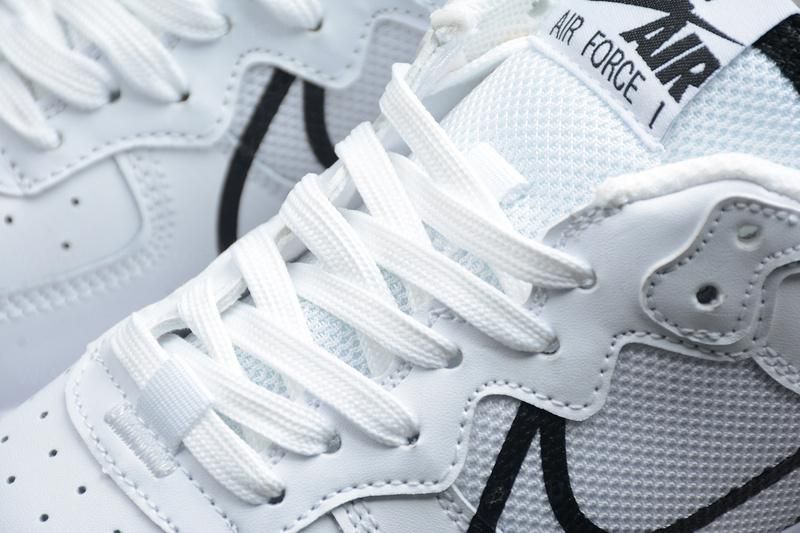 NikeAir Force 1 AF1 React - White/Black/Red