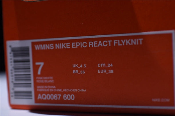 NikeWMNS Epic React Flyknit - Pearl Pink-Barely Rose