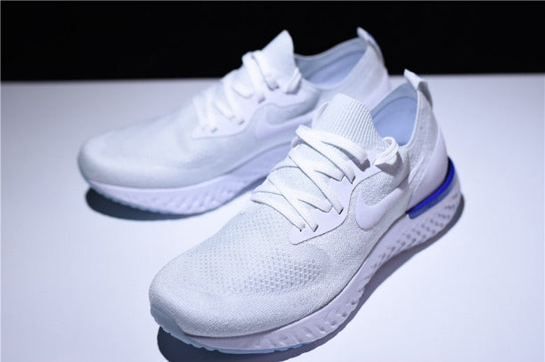 NikeUnisex Epic React Flyknit Running Shoes - Fusion White