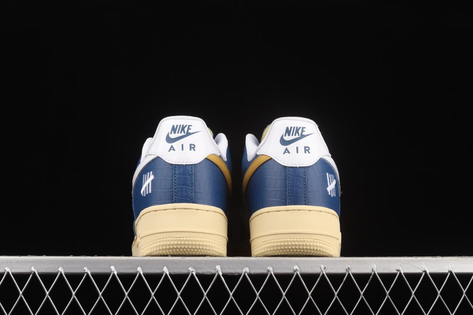 UNDEFEATED x NikeUnisex Air Force 1 AF1 - Blue Yellow Croc