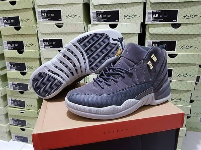 Air Jordan 12 AJ12 Retro Basketball Shoes - Dark Grey