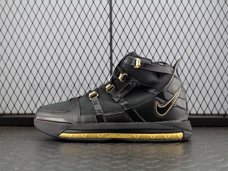 NikeZoom Lebron 3 QS - Black/Metallic Gold