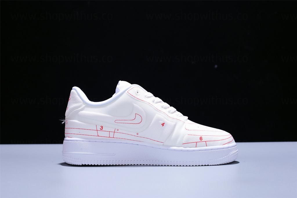 NikeUnisex Air Force 1 AF1 07 Low LX Blueprint - "Summit White
