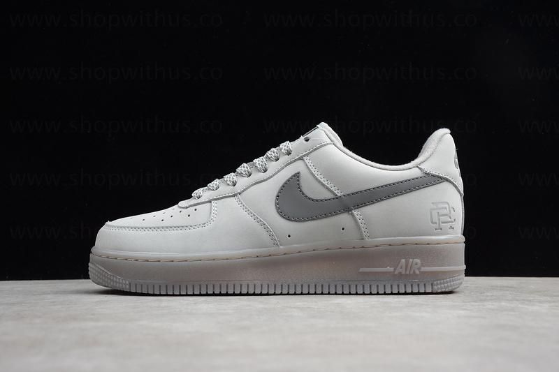 Reigning Champ x NikeAir Force 1 AF1 Low - Light Grey/Black(Custom)