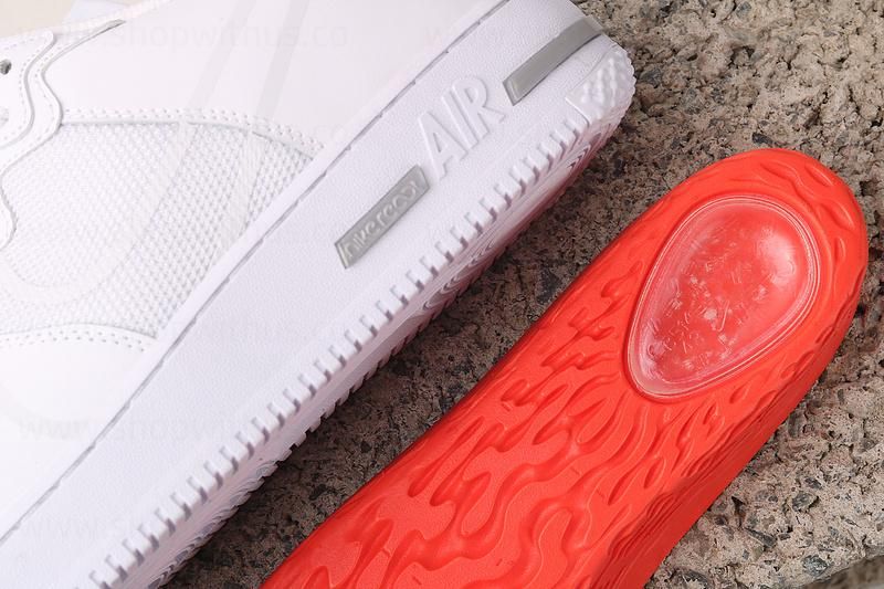 NikeAir Force 1 AF1 React - White Platinum