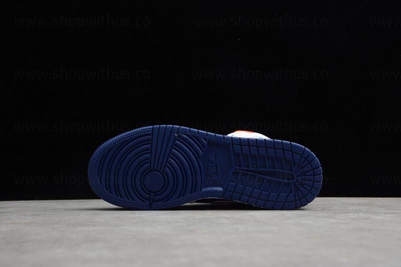Air Jordan 1 AJ1 Mid - White Deep/Royal Blue