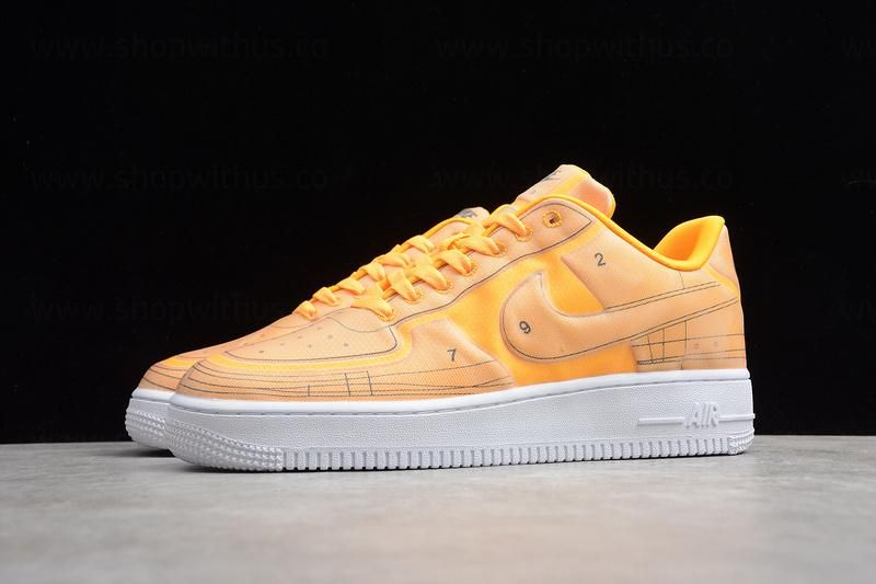 NikeUnisex Air Force 1 AF1 Low 07 LX  Blueprint - "Laser Orange