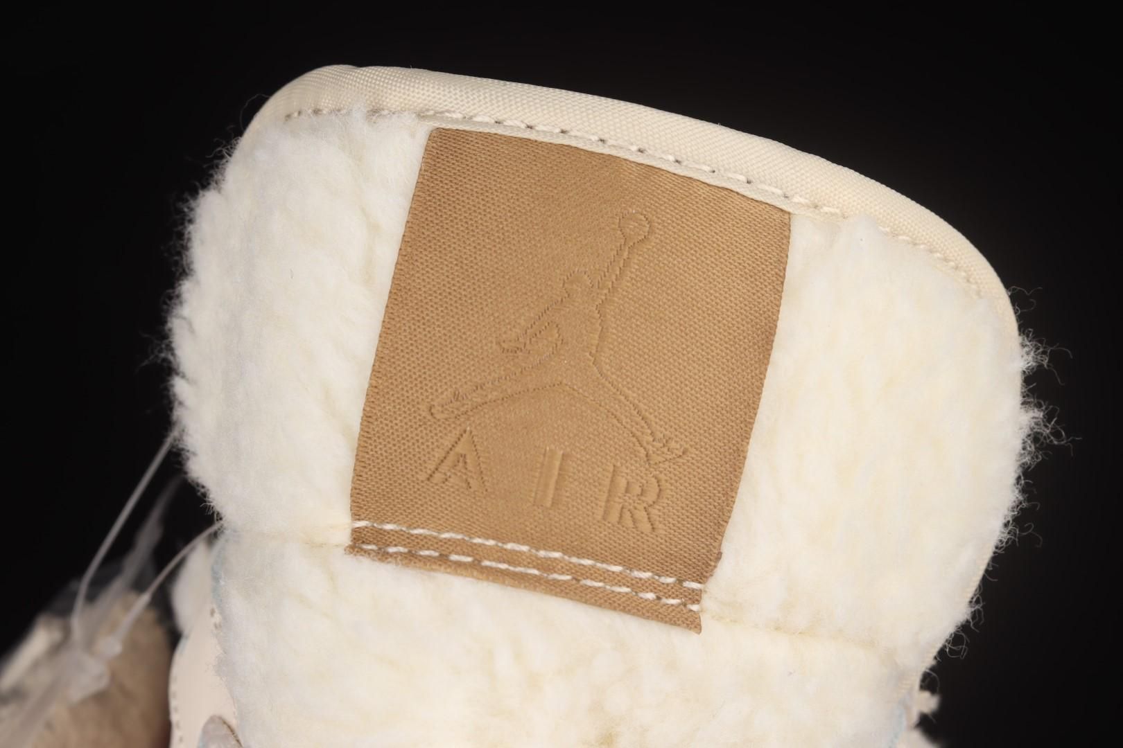 Air Jordan 1 AJ1 Mid - Fleece Pearl White