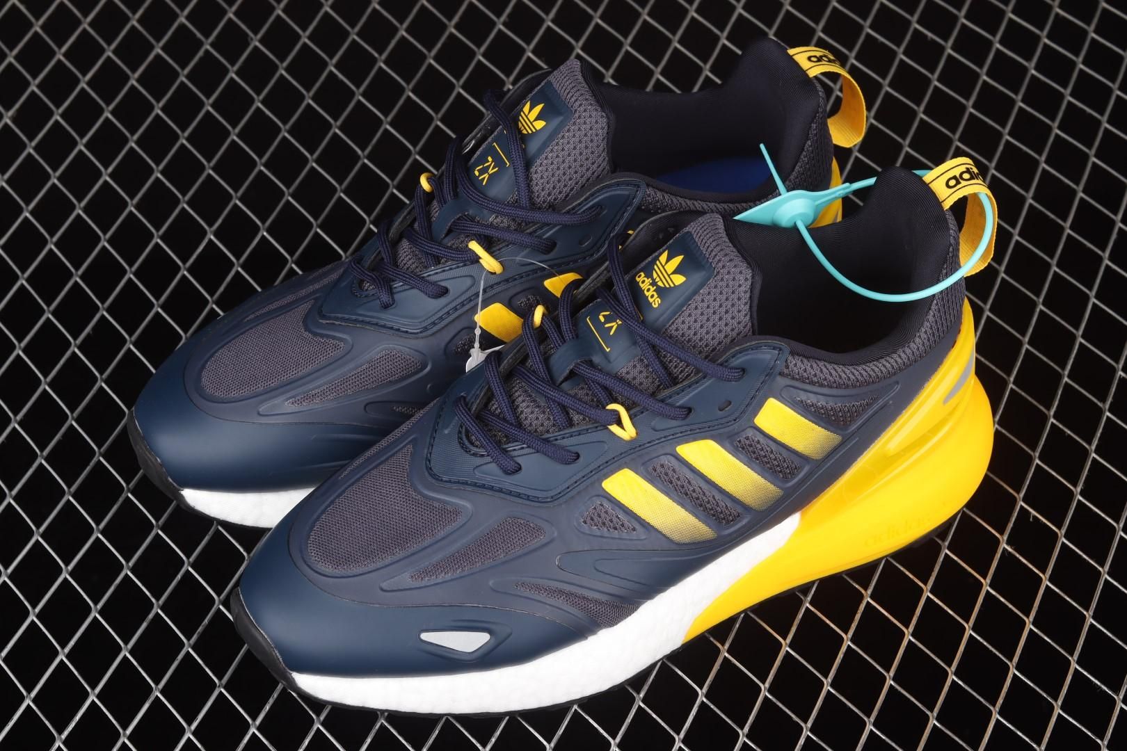 adidasMens ZX 2K Boost 2.0 - Crew Blue