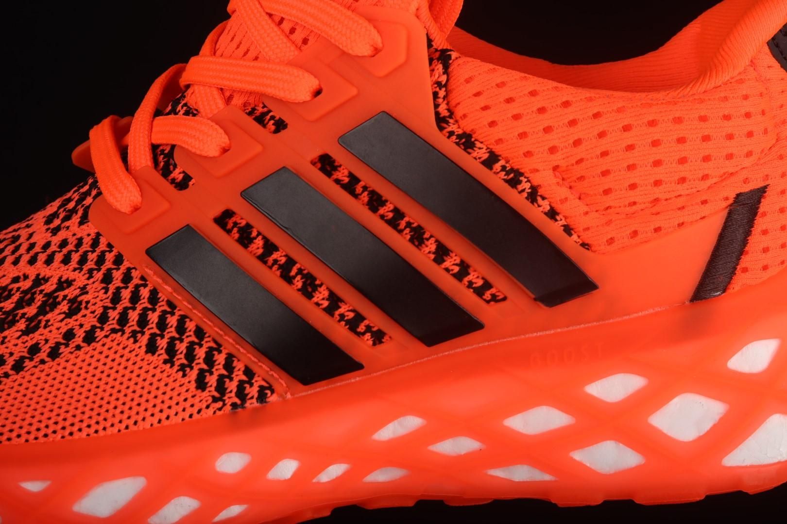 adidasMens Ultra Boost Web DNA - Solar Red