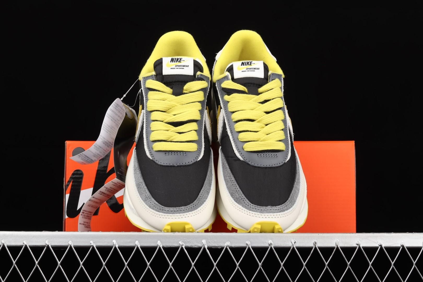 LDWaffle x sacai x UNDERCOVER - Black and Bright Citron