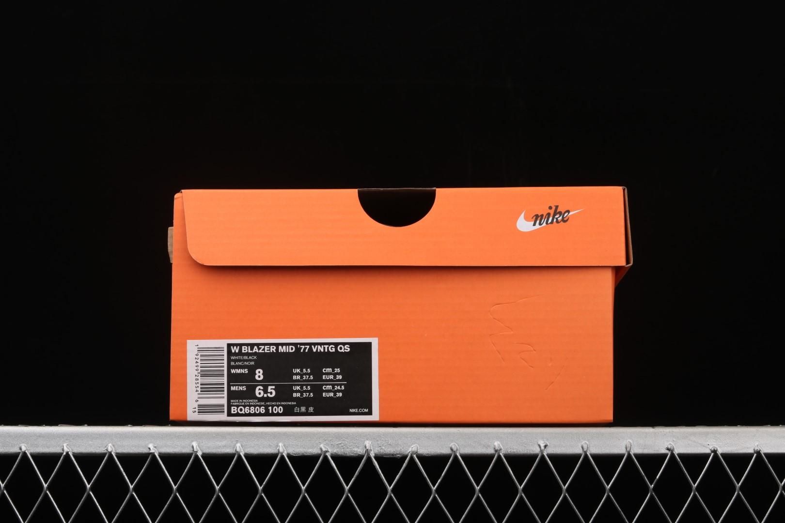 NikeMens Blazer Mid 77 Vintage - White/Black