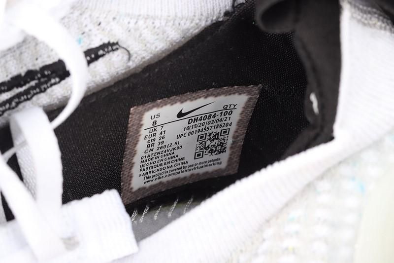 NikeAir VaporMax 2021 FK - White Black/Metallic Silver