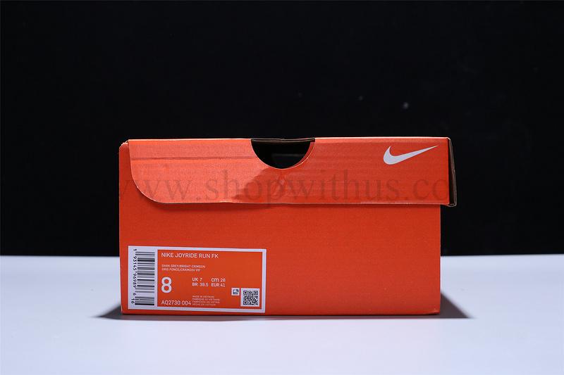 NikeMen's Joyride Run Flyknit - Dark Grey/Bright Crimson