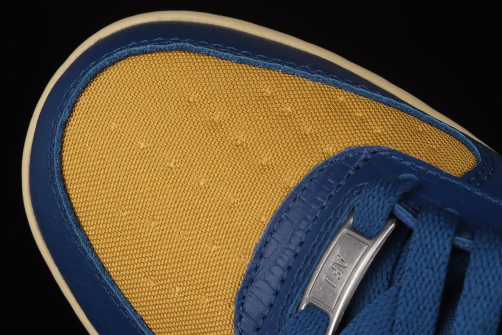 UNDEFEATED x NikeUnisex Air Force 1 AF1 - Blue Yellow Croc