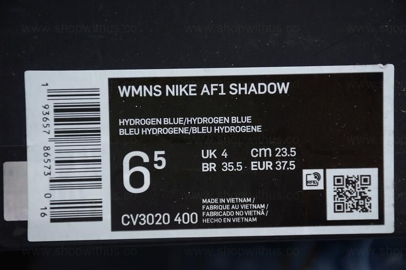 NikeUnisex Air Force 1 AF1 Shadow - Hydrogen Blue