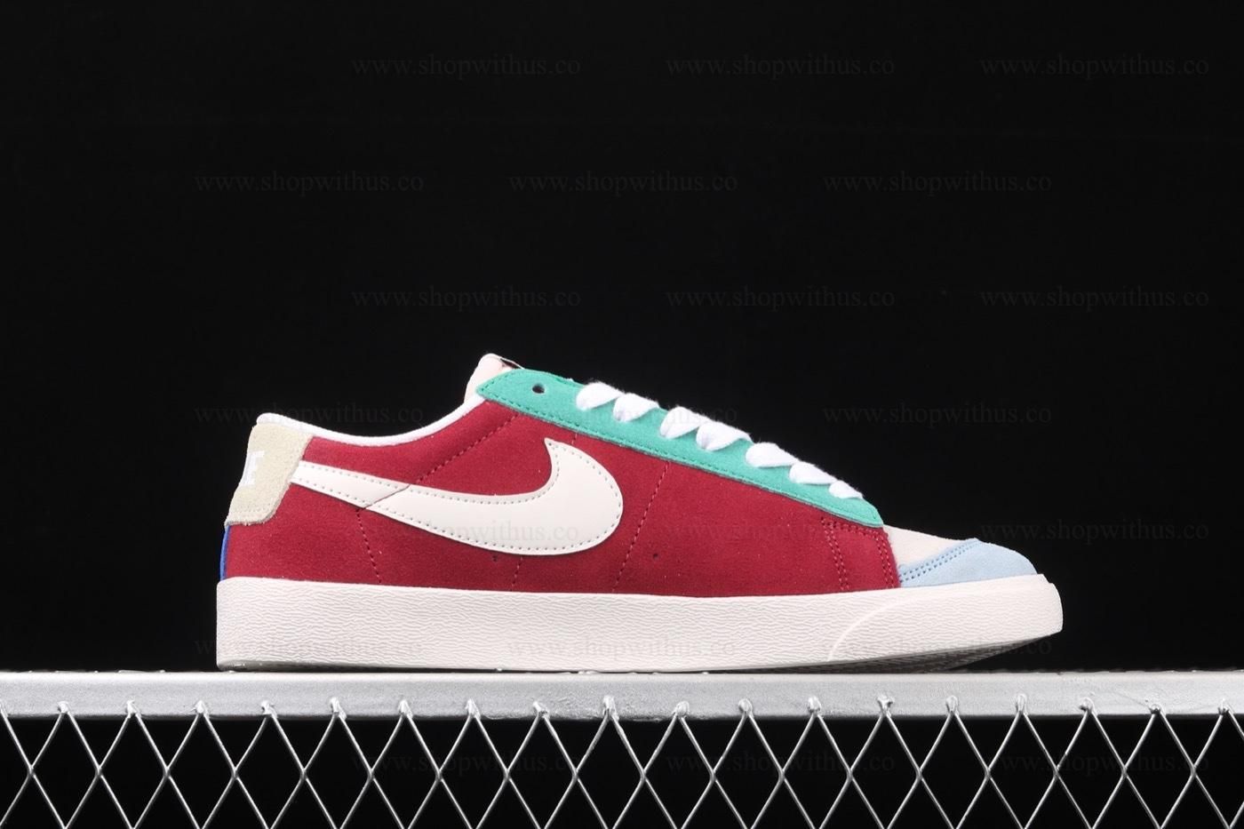 NikeUnisex Blazer Low QS - Red/Yellow/Green