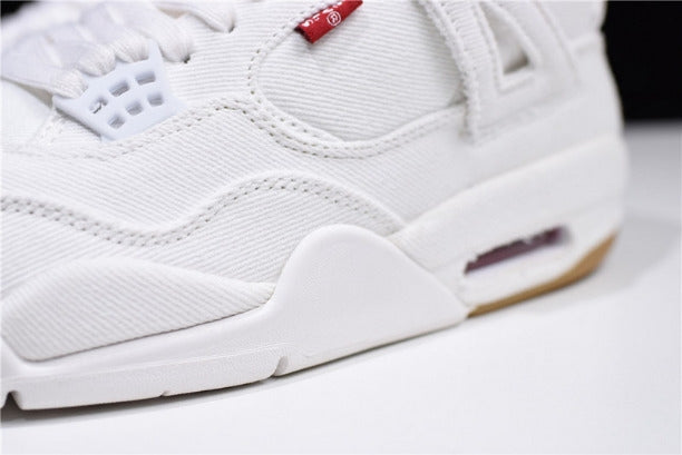 Levi's x Air Jordan 4 AJ4 Retro (Levi's Tag) - White Denim