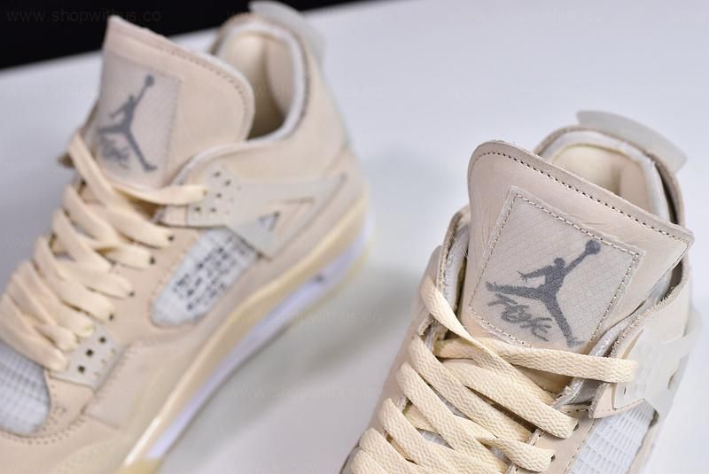 Off-White™ x Air Jordan 4 AJ4 Retro  - Sail