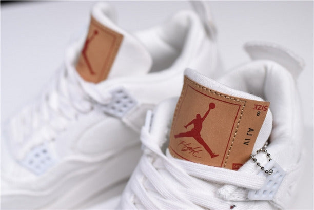 Levi's x Air Jordan 4 AJ4 Retro (Levi's Tag) - White Denim