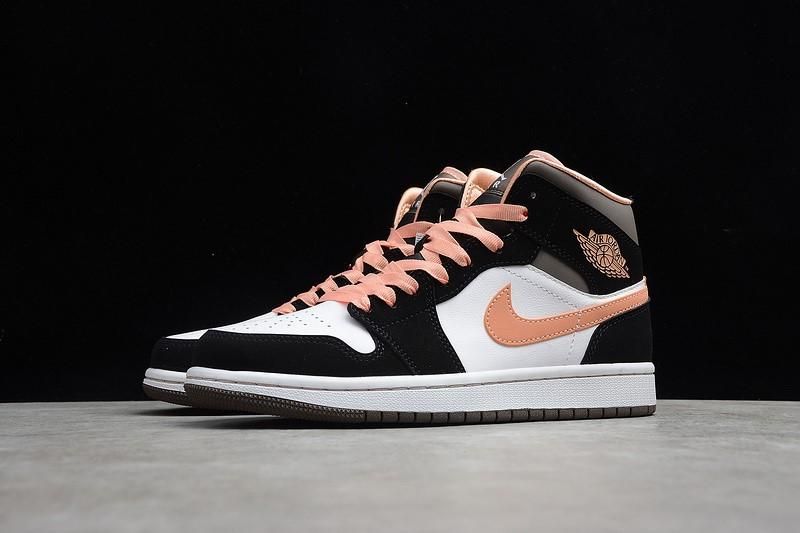 Unisex Air Jordan 1 AJ1 Mid -  Peach Mocha