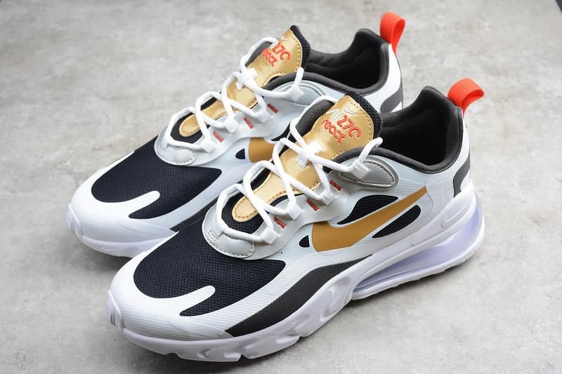 NikeUnisex Air Max 270 React - Vast Grey Metallic Gold