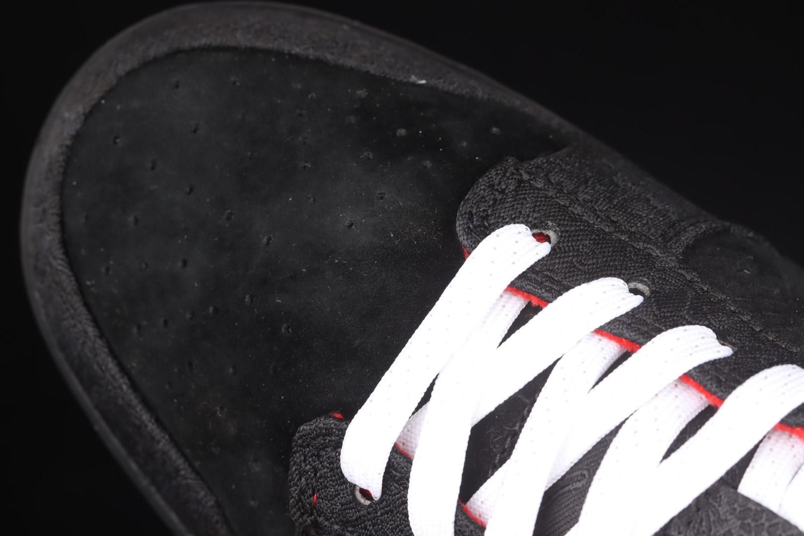 Lpl x NikeUnisex Dunk Low - Black White Bright Crimson