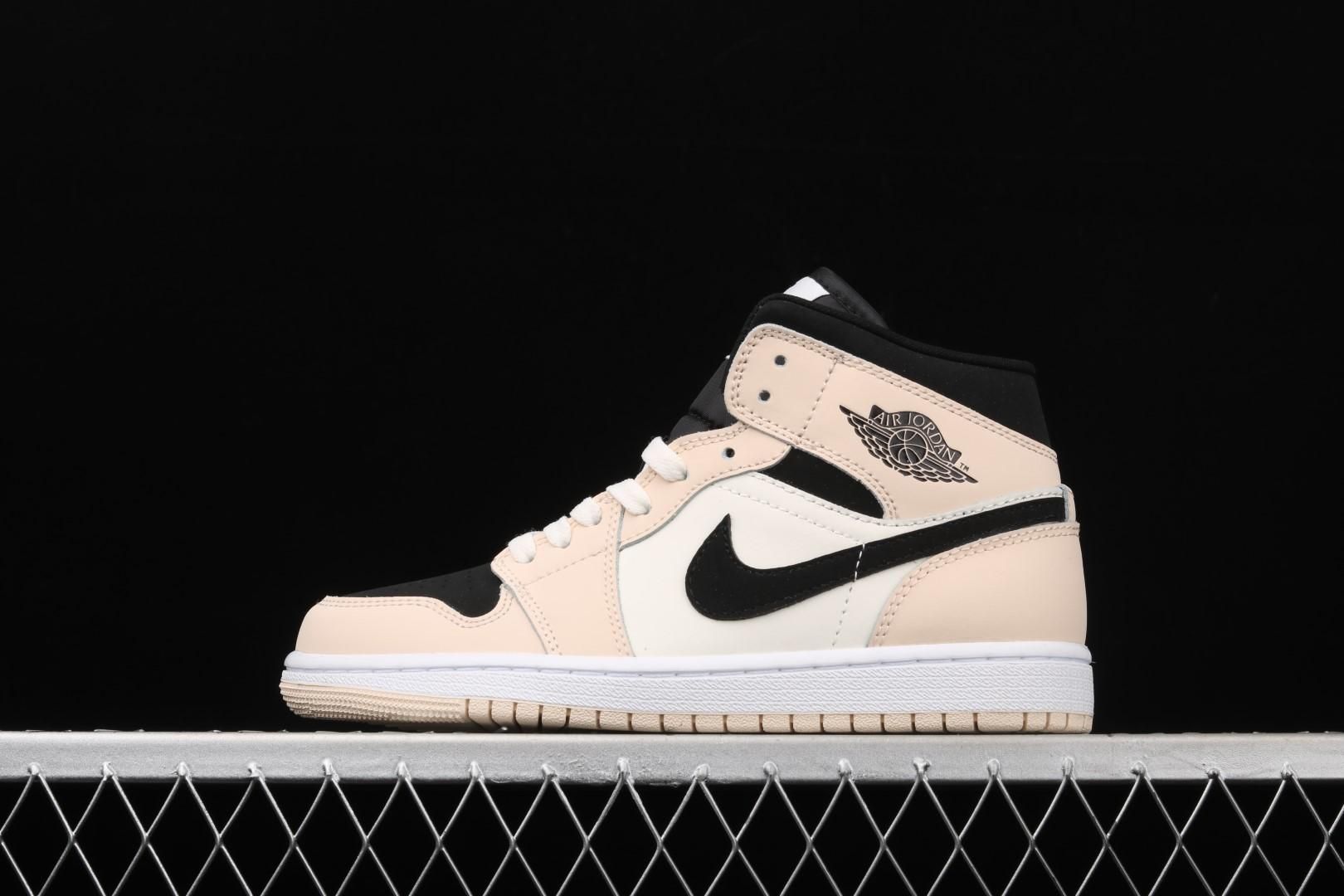 WMNS Air Jordan 1 AJ1 Mid - Barely Orange Light Violet