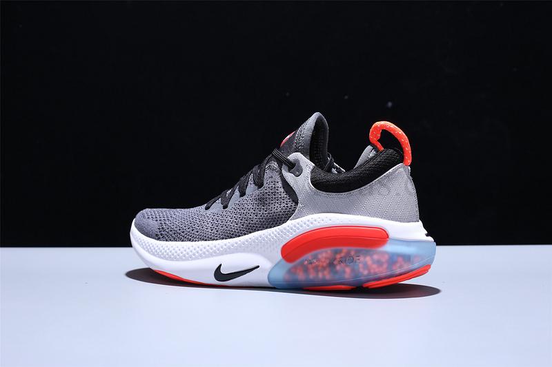 NikeMen's Joyride Run Flyknit - Dark Grey/Bright Crimson