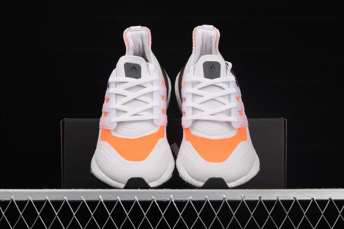 adidasMen's Ultraboost 21 - Grey Screaming Orange