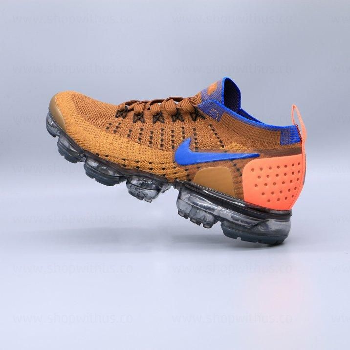 NikeAir VaporMax Flyknit 2 - Golden Beige/Racer Blue