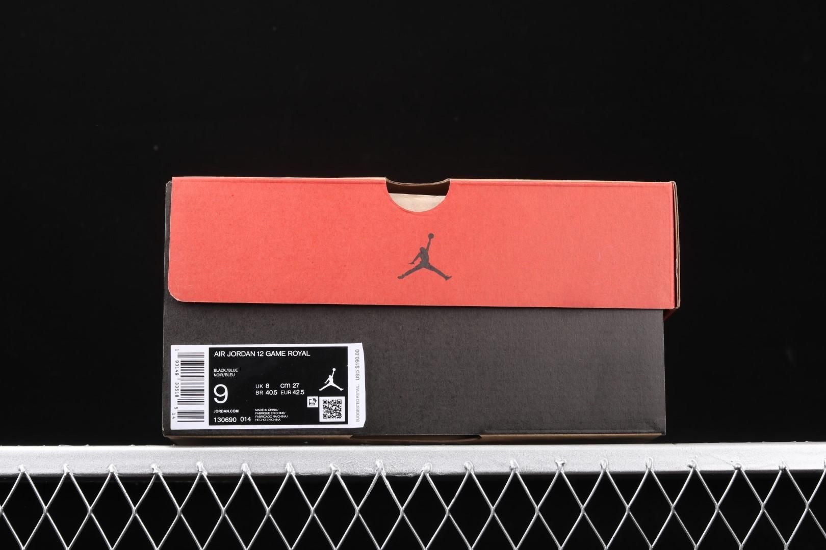 Air Jordan 12 AJ12 Retro - Black Game Royal