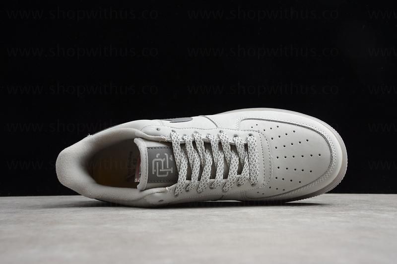 Reigning Champ x NikeAir Force 1 AF1 Low - Light Grey/Black(Custom)