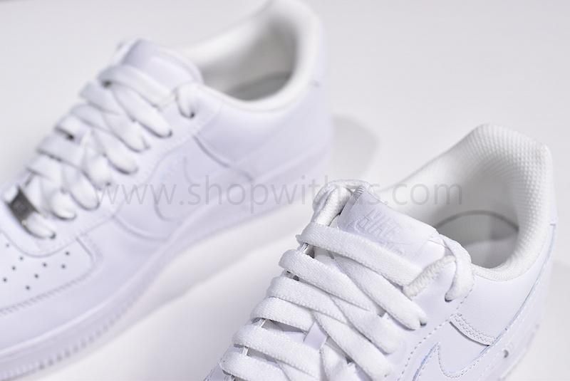 (Real Leather)NikeAir Force 1 AF1 07 - Triple White
