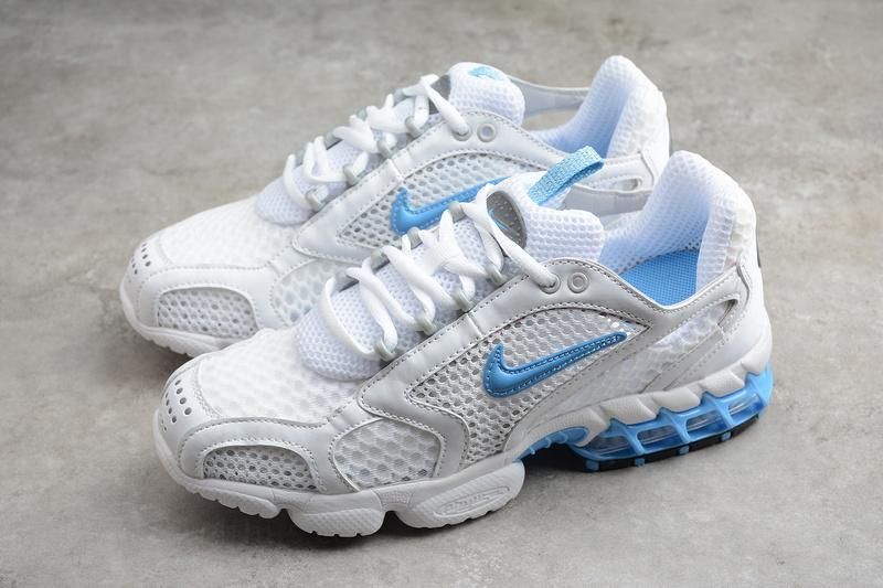 Stussy x NikeAir Zoom Spiridon Cage 2 - White University Blue