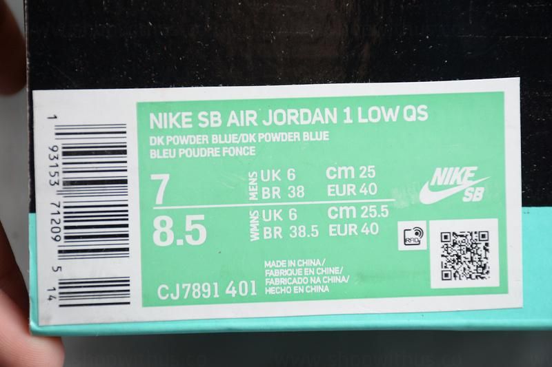 WMNS Eric Koston x Air Jordan 1 AJ1 SB Low - UNC