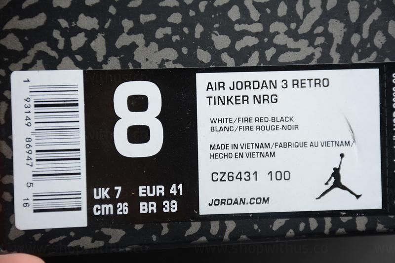 Air Jordan 3 AJ3 Retro Denim - Fire Red