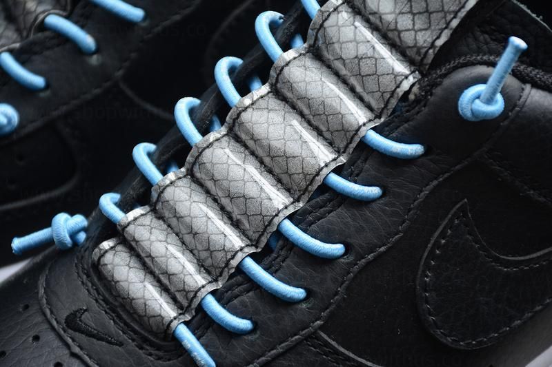 NikeAir Force 1 AF1 07 LUX - Black/Light Blue