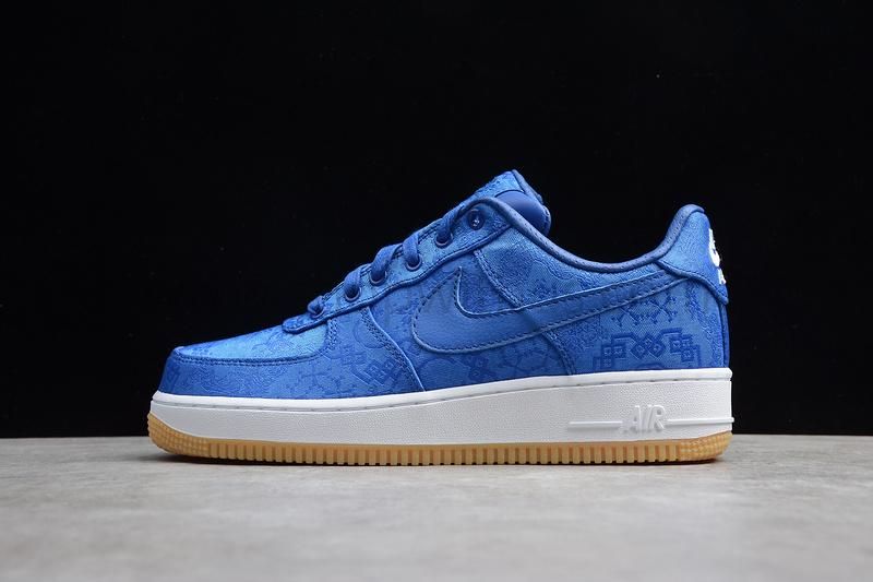 CLOT x NikeAir Force 1 - Blue Silk