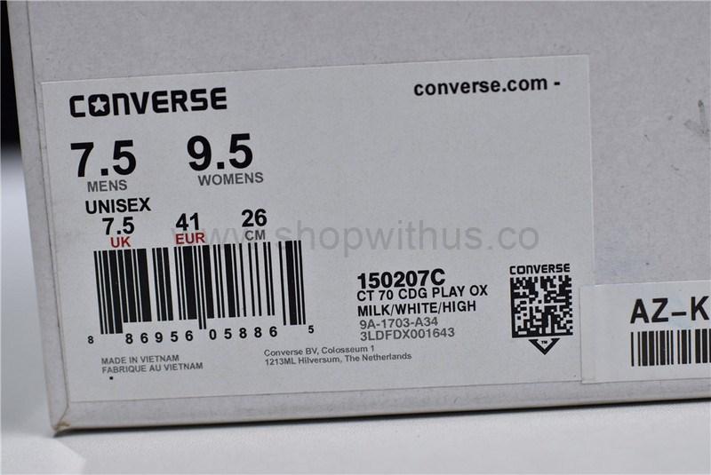 Comme des Garcons Play x Converse Chuck Taylor All-Star 70s Low - White