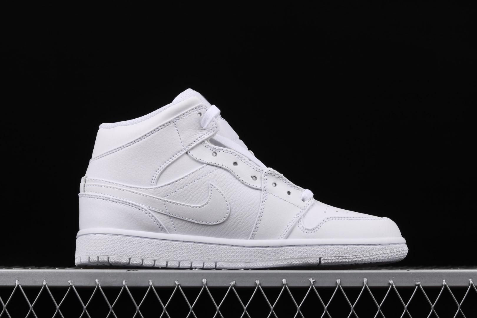 Air Jordan 1 AJ1 Mid - White/Cool Grey