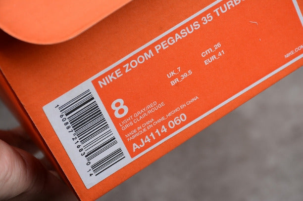 NikeUnisex Zoom Pegasus 35 Turbo - Wolf Gray/Hot