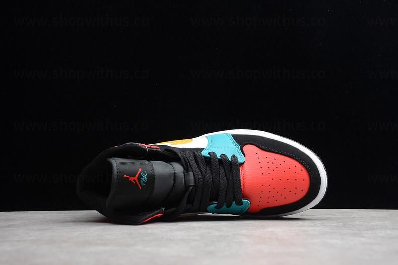 Air Jordan 1 AJ1 Mid - Bred/MultiColor