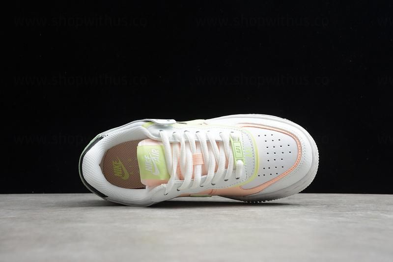 NikeUnisex Air Force 1 AF1 Shadow - White/Crimson Tint