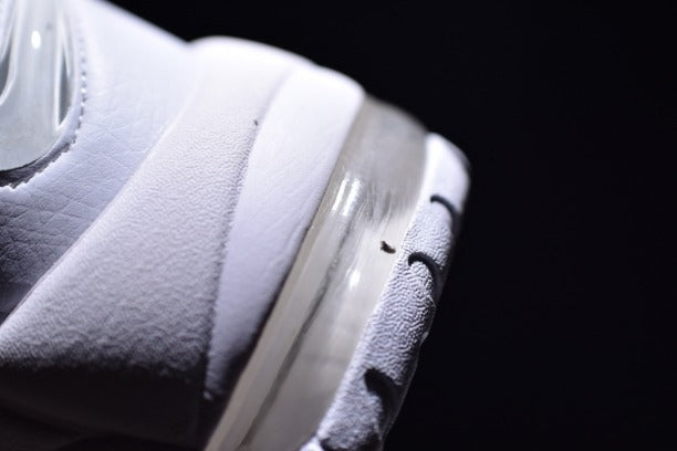 NikeAir More Uptempo Mid Basketball Shoe - Triple White