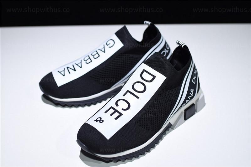 Dolce & Gabbana Sorrento Logo Trainer - Black/White