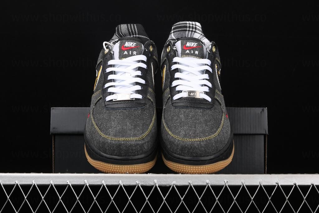 NikeAir Force 1 AF1 Low - Camo Denim